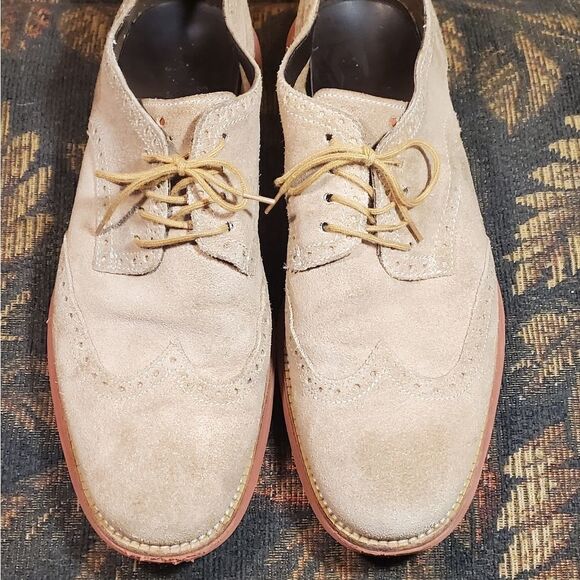 Cole Haan Lunarlon Lunagrand Men\'s Tan Suede Wingtip Shoes Size 10 main image 8